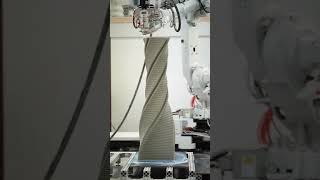 3D Printed Column  3dcp robot manufacturing [upl. by Nivrem]