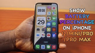 How to Show Battery Percentage on iPhone 12ProMiniPro Max [upl. by Annmarie]