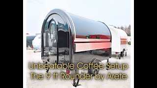 9 ft Rounder Model Coffee Trailer Cart  Arete Food Trailers [upl. by Eenad]