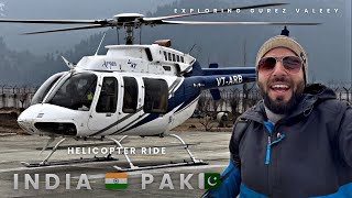 Helicopter Ride First Time  India Pakistan Border Gurez Valley Kashmir  The Umar [upl. by Buffum]