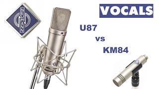 Neumann U87 vs KM84 on vocals [upl. by Eel]