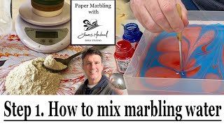 Acrylic Paper Marbling for Beginners Step 1 How to thicken water for acrylic paper marbling [upl. by Quintilla]