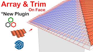 Curic Face Array Tutorial  New Plugin for SketchUp [upl. by Annaohj343]