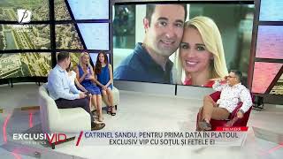 Catrinel Sandu a revenit în țară după 2 ani și este pentru prima dată întrun platou TV cu familia [upl. by Constantine]