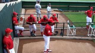 Pedro Martinez Phillies Rehab 2009 Clearwater Threshers RotoExpertscom [upl. by Alpheus]