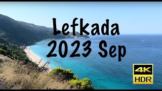 Lefkada Greece 2023 September 4K HDR [upl. by Ahseuqram]