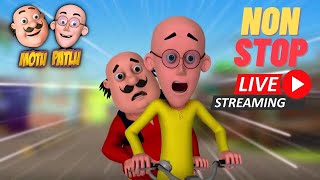 Non Stop Motu  Patlu  मोटू पतलू  4 Hours motupatlu motupatlukijodi motupatlucartoon [upl. by Esilram]