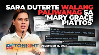 Sara Duterte ayaw o di kayang ipaliwanag ang Mary Grace Piattos issue [upl. by Ally595]