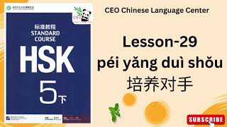 HSK5下） Standard course 标准教程（课本听力）（Lesson 29） [upl. by Reames777]