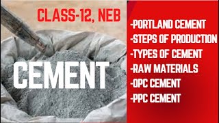 CementClass 12NEB Applied ChemistryOne ShotFinal RevisionMust Watch [upl. by Ecadnak296]