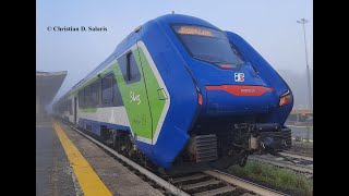 Trenitalia  HTR412004 in arrivo nella stazione di Ploaghe [upl. by Enitsirhc]