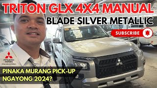 THE MOST AFFORDABLE AND REASONABLE PRICE PICK UP NGAYON SA PHILIPPINES 2024 TRITON GLX 4X4 MT [upl. by Artek]