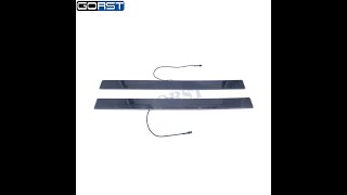 Door Sill Plate Welcome Pedal with LED Flowing Light for Toyota Hiace Car Auto Part Protector [upl. by Aili]