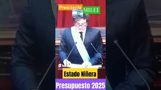 MILEI PATERNALISMO corto shorts maga presupuesto2025 silentconversation milei vllc argentina [upl. by Nosittam]