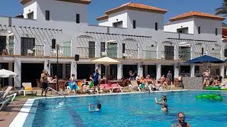 Broncemar beach club song up up down down pool dance fuerteventura Caleta de fuste 2019 [upl. by Ahsets]