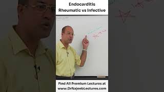 Rheumatic vs infective endocarditis shortvideo youtubeshorts drnajeeb drnajeeblectures [upl. by Stent]