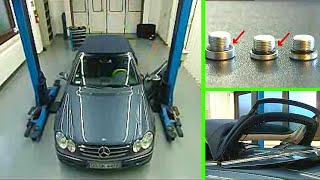 MercedesBenz CLK  Oil leakage at the pump of the soft top system  W209  A209 [upl. by Derdlim]