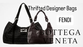 Thrifted designer bags Thrifted Bottega Veneta bag Thrifted Fendi bag [upl. by Lindi]