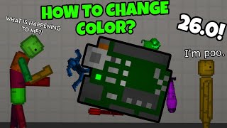 HOW TO CHANGE NEW OBJECTS COLOR 🌈 VERY EASY  MELON PLAYGROUND 260 [upl. by Podvin773]