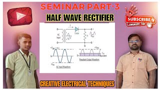 Detailed explanation of Half wave rectifier Output waveform in CRO Subscribe channel 👈 [upl. by Karilynn]