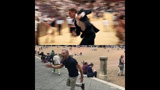 Walking in James Bonds Footsteps in Siena Italy [upl. by Anallise]