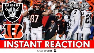 WORST IN THE NFL Raiders vs Bengals INSTANT Reaction  Luke Getsy amp Antonio Pierce  NFL Week 9 [upl. by Vanthe]