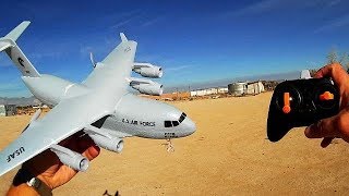 C17 Gyro Stabilized RC Airplane Flight Test Review [upl. by Binetta]