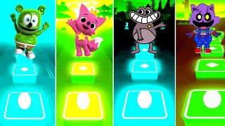 Gummy bear 🆚 Pinkfong 🆚 Sheriff Toadster 🆚 Baby Catnap 🎶 Tiles Hop Edm Rush 🎼 Who is Best [upl. by Hares]