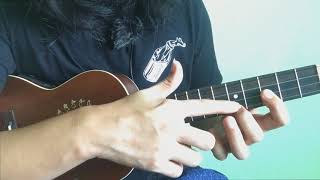 KAHIT MAPUTI NA ANG BUHOK KO UKULELE FINGERSTYLE TUTORIAL [upl. by Llednik]