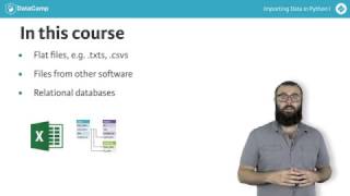 Importing data in Python  Course One [upl. by Nnil]