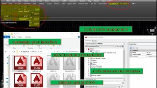 Autocad CUIX dosyası oluşturmaeklemeloadunload menülere buton ekleme makro çalıştırma [upl. by Keith]