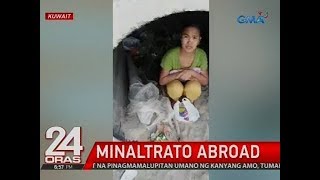 24 Oras OFW na nagtago sa imburnal dahil daw sa mapangabusong amo sinagip [upl. by Ingrid]