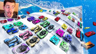 GTA V Online VAI E VOLTA sem freio na NEVE pista ondulada 2024 [upl. by Itnahs]