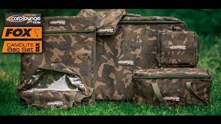 Carplounge feat Fox RT4 Camolite Baitboat Bag Set Deluxe I Futterboot tasche [upl. by Ueik485]