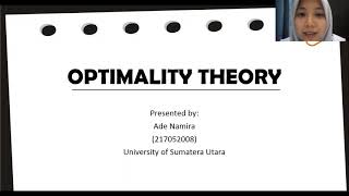 Optimality Theory in Generative Phonology [upl. by Tsirc]