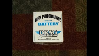 Unbox Charge And Test New Drag Specialties High Performance Motorcycle Battery with Ancel BA101 [upl. by Nnanerak883]