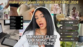 HOW TO END 2023 SUCCESSFULLY  end of year reset 2024 goal plan and new habits [upl. by Dulla607]