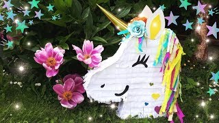 How to make pinata  DIY UNICORN pinata 🦄Pinata for Birthday party  kaip pasidaryti pinata [upl. by Paco]