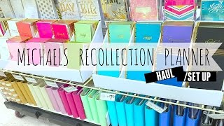 Michaels Recollection Planner Haul and Set Up [upl. by Knox59]