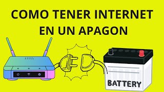 😎😎 COMO TENER INTERNET EN UN APAGON 😨😨😨 [upl. by Ralip]