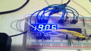 DIY voltmeter using ATmega328 and 4 digits 7 segment display [upl. by Drahnreb541]