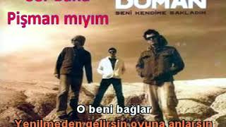 SOR BANA PİŞMANMIYIM KAROKE DUMAN [upl. by Call]