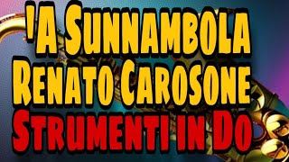 Renato Carosone  A sunnambola  strumenti in Do [upl. by Hannon145]