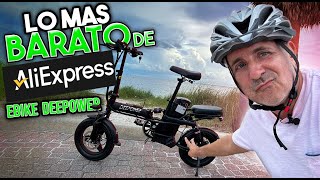 Mini moto eléctrica DEEPOWER de AliExpress REVOLUCIONARÁ el transporte urbano [upl. by Zitella139]