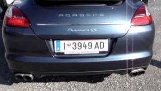 Porsche Panamera 4S Sound with Sports exhaust system [upl. by Caneghem]