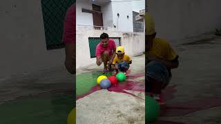 Colour water balloons pop challenge shortsviral [upl. by Kenn]