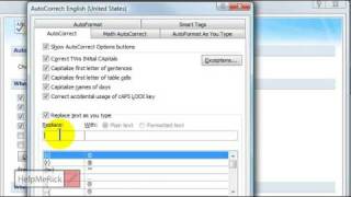 Using AutoCorrect in Microsoft Word [upl. by Grane831]