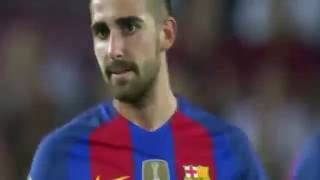 Paco Alcacer debut vs Deportivo Alaves 1092016 [upl. by Relyt]