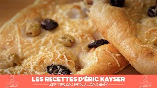 Eric Kayser vous présente un bijou de Provence la recette de la fougasse aux olives [upl. by Kcid]