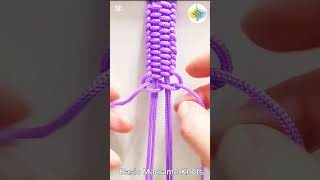 274 Bracelet Knitting Tutorial Macrame shorts macrametutorial tricks howto craftideas [upl. by Etakyram826]